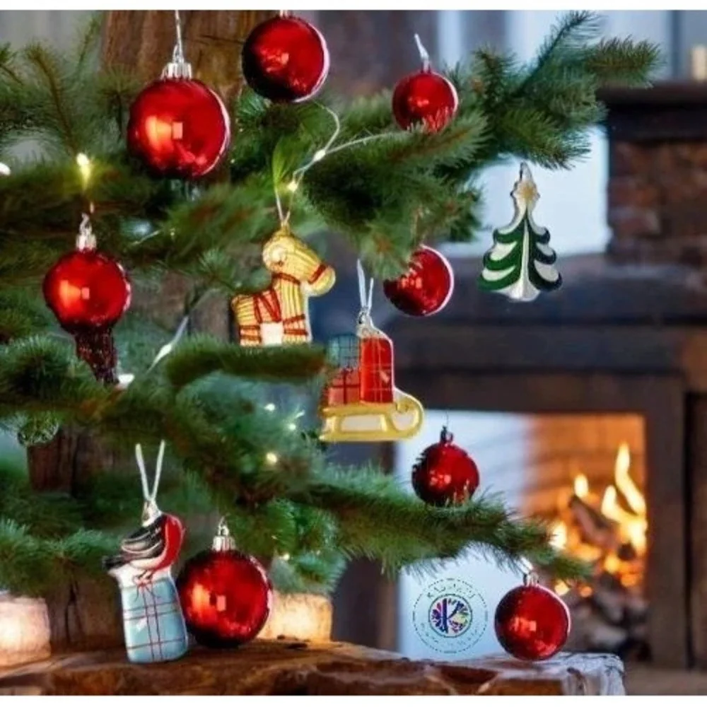 IKEA VINTERFINT Glass Xmas Ornaments –‎ Collector's Set of 4 – Discontinued